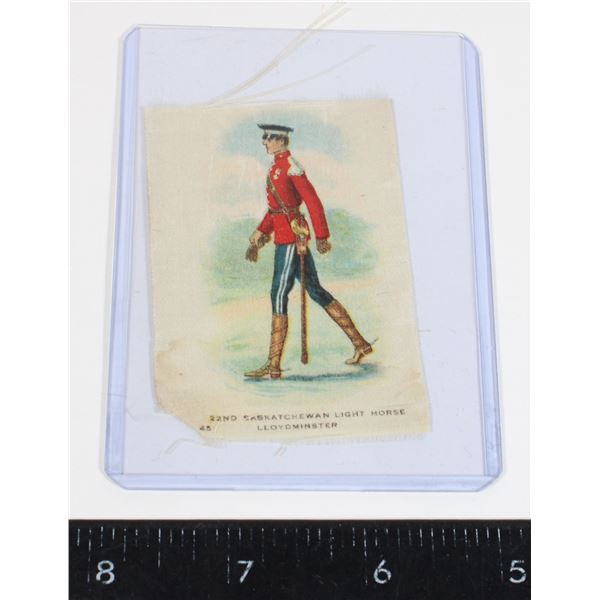 #729 22nd Saskatchewan Light Horse Silk Card