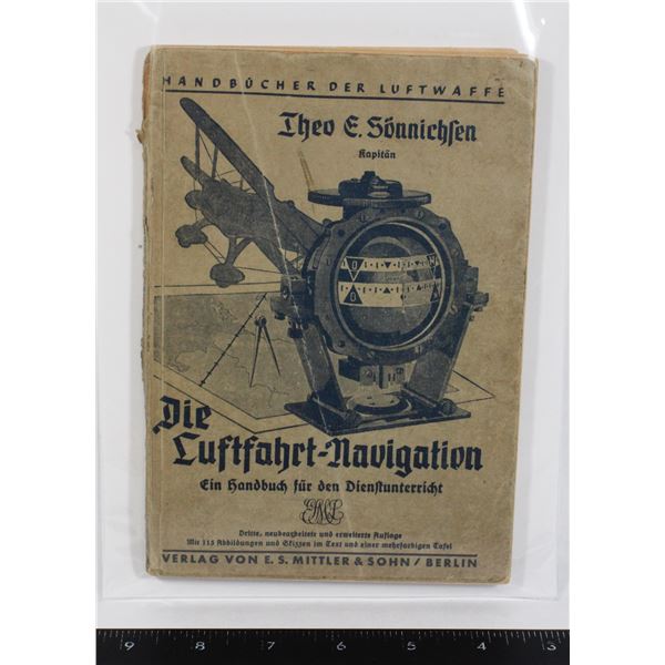 #748 WW2 German Luftwaffe Navigation Booklet