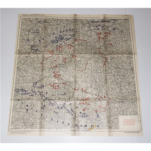 #751  WW2 1938 German Map Poland Troops OST