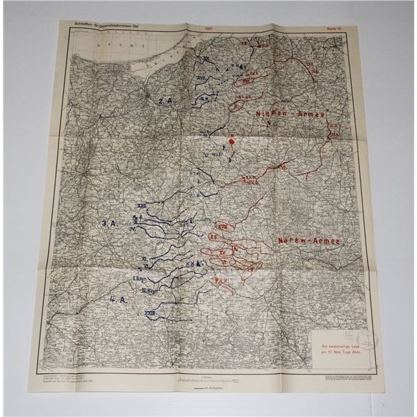 #752  WW2 1938 German Map Coastal Poland Troops