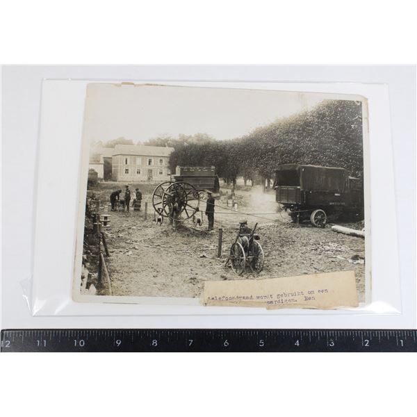 #766 WW1 British Press Photograph Telephone lines