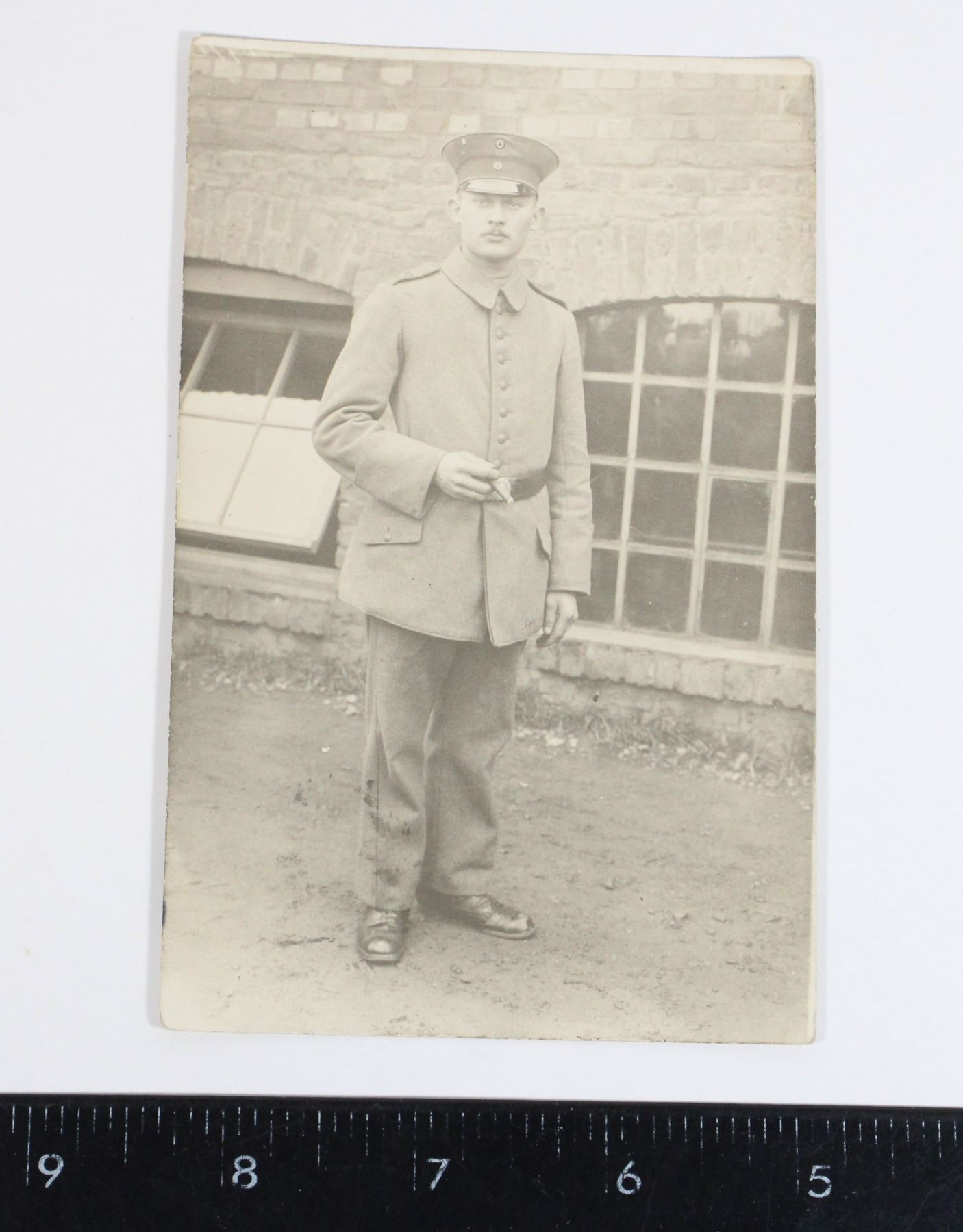 #778 WW1 Imperial German RPPC Photo NCO smoking - Kastner Auctions