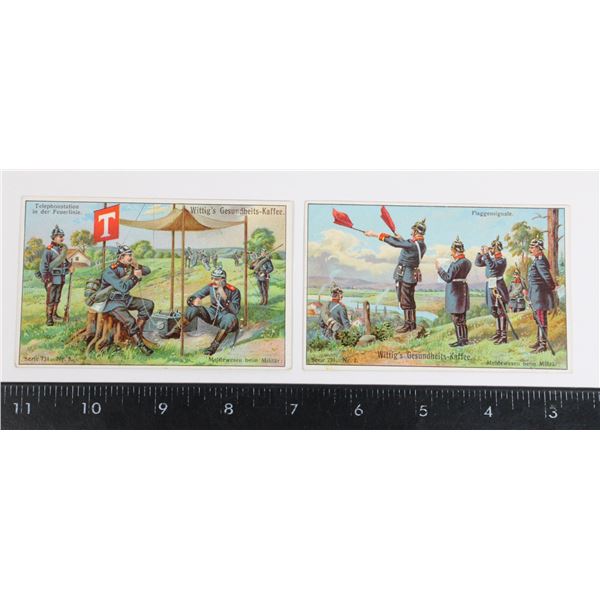 #788 WW1 Coffee Cards - Imperial German Soldiers