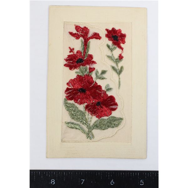 #820 WW1 Silk Postcard July 4th 1916 signed