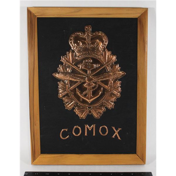 #827 Canadian Military COMOX Plaque