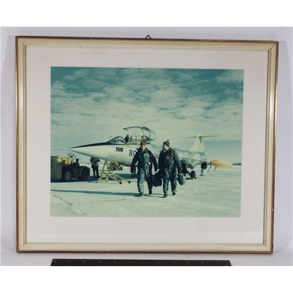 #830 Framed Photo Major General K.C. Lett Aircraft