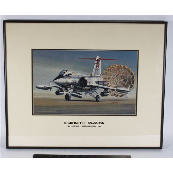 #831 Framed Starfighter Swansong 1962 Cold Lake