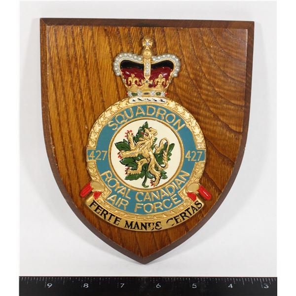 #836 427 Squadron Royal Canadian Air Force Plaque