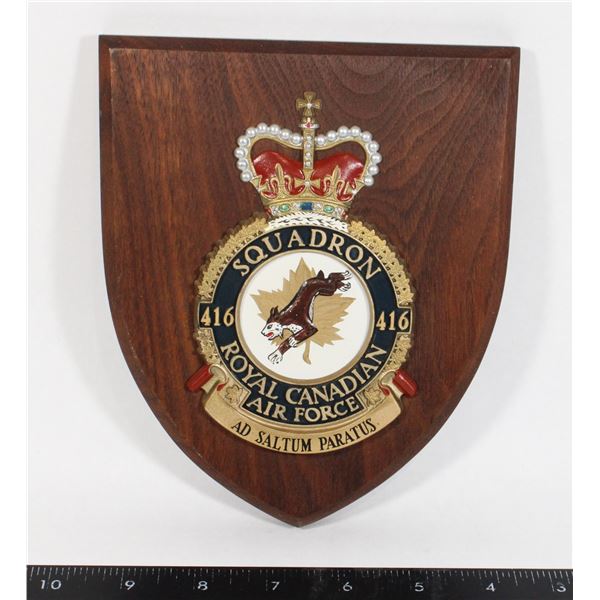 #837 416 Squadron Royal Canadian Air Force Plaque