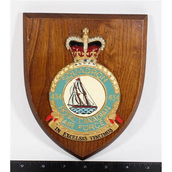 #839 434 Squadron Royal Canadian Air Force Plaque