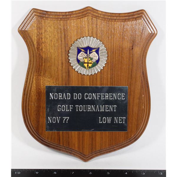 #844 NORAD DO Conference Presentation Plaque