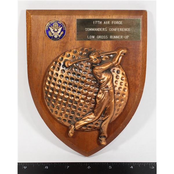 #854 17th  USAF Europe Golf Plaque Commanders