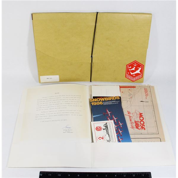 #873 Major General Lett Snowbirds  1986 Folder w/