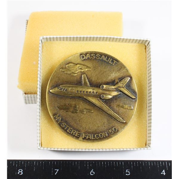 #890 Dassault Mystere Falcon 50 Jet Plaque