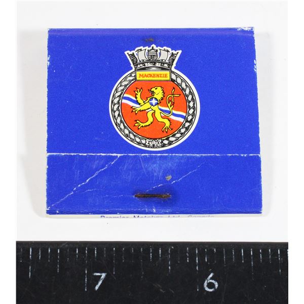 #894 HMCS Mackenzie  DDE 261 Matchbook