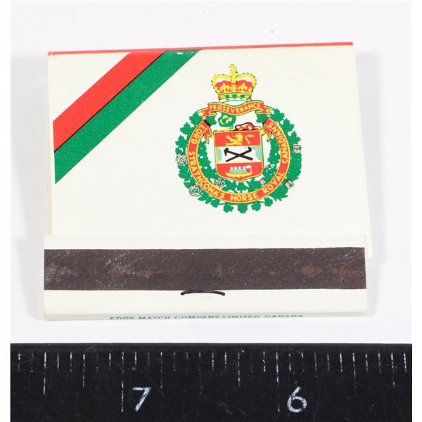 #898 Lord Strathcona's Horse Matchbook