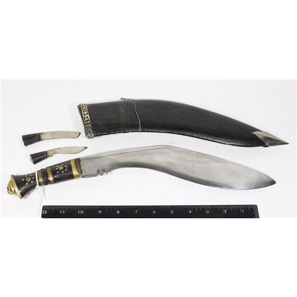 #909 Indian Kukri Khukuri Knife in Scabbard