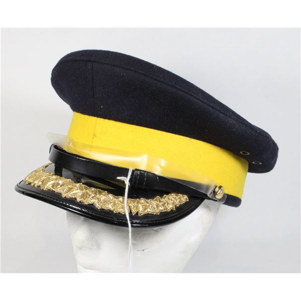 #915 Vintage RCMP High Rank Peaked Officers Cap