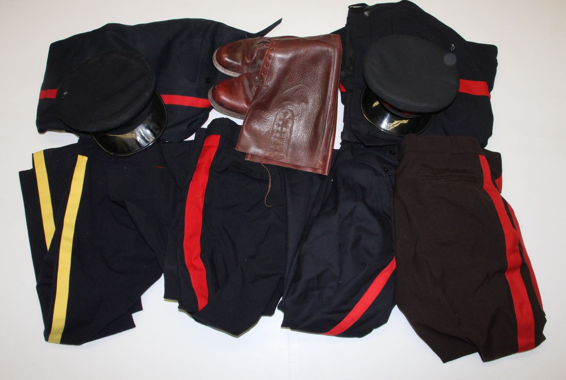 #922 Assorted Vintage Police Lot Boots Pants etc