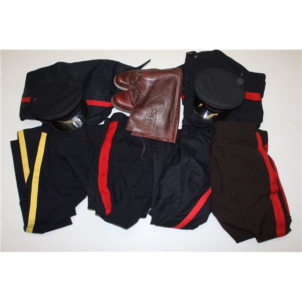 #922 Assorted Vintage Police Lot Boots Pants etc