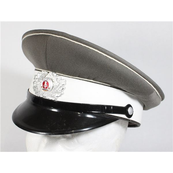 #942 Cold War East German NCO Officers Visor Cap