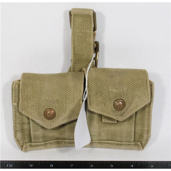 #971 WW2 British P1937 Cartridge Carrier  Webgear