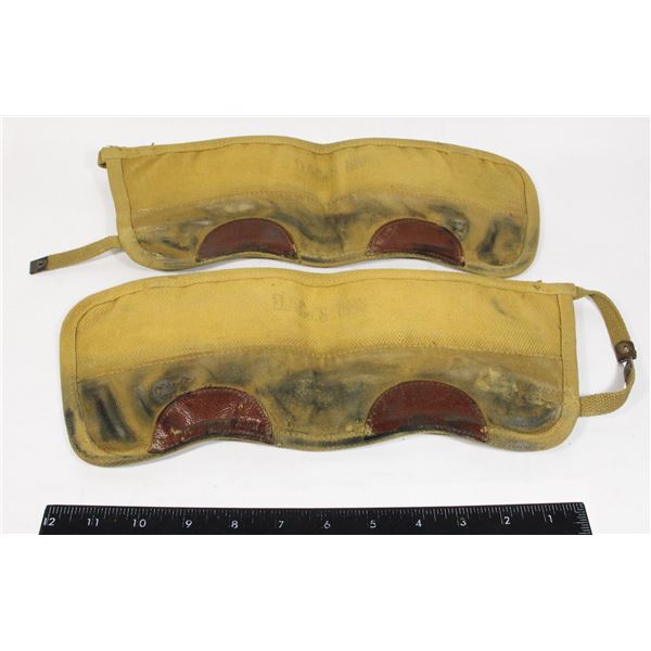 #975 WW2 P1937 British Military Khaki Gaiters Pair