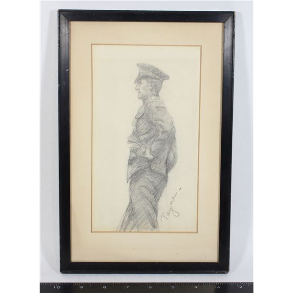 #983  Pre WW1 Sketch Signed, 1912 AJ Ogle Toronto