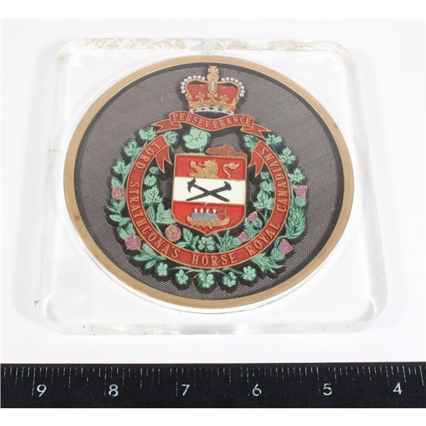 #988  Lord Strathcona's Horse Table Plaque