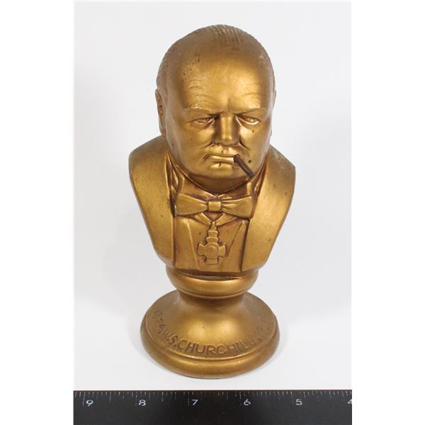 #990 1874-1965 Winston Churchill Bust Statue Small
