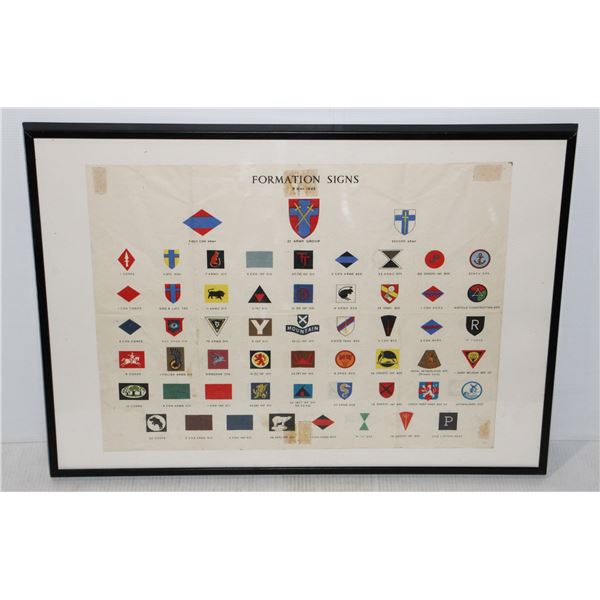 #992 WW2 Formation Signs Poster May 9th 1945