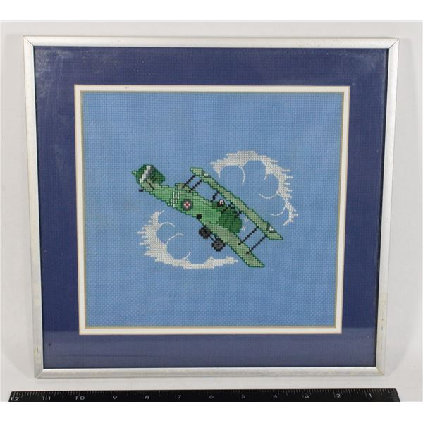 #993 Needlepoint WW1 Royal Air Force Biplane
