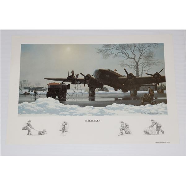 #995 Halifaxes RCAF RAF Military Poster Print