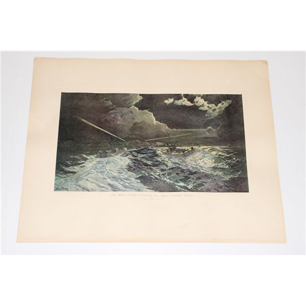 #1003 Canadian M.L Boats Entering Dover WW2 Print