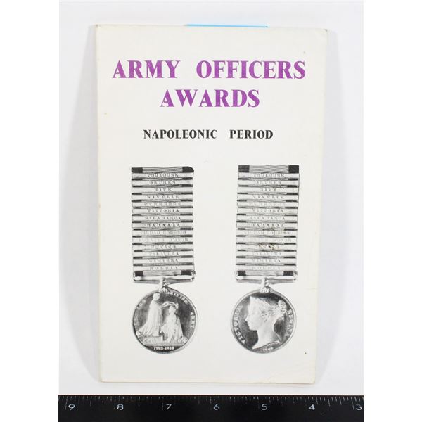 #1017 Army Officer Awards Napoleonic Period Book