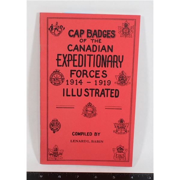 #1027 Cap Badges of the CEF 1914 1918 Book