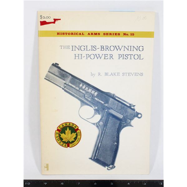 #1054 Inglis Browning Hi Power Pistol Book