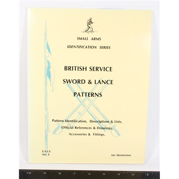#1058 British Service Sword & Lance Patterns Book