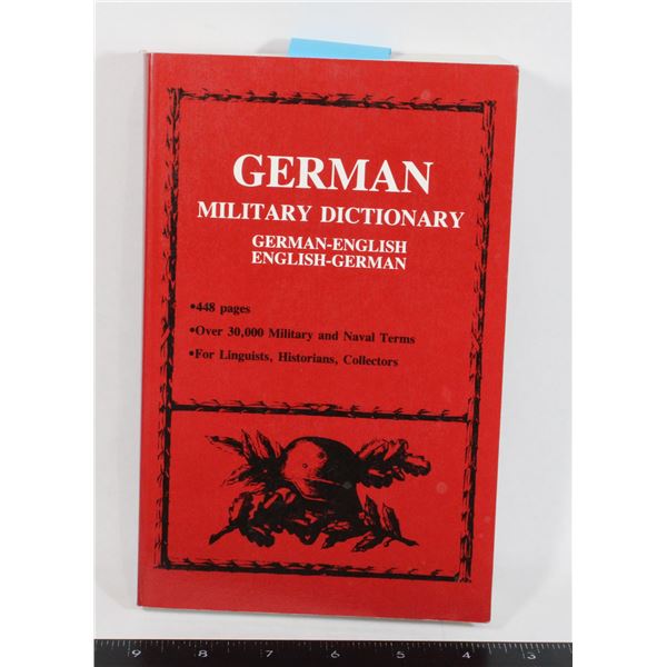 #1070 German Military Dictionary Terms inc Navy