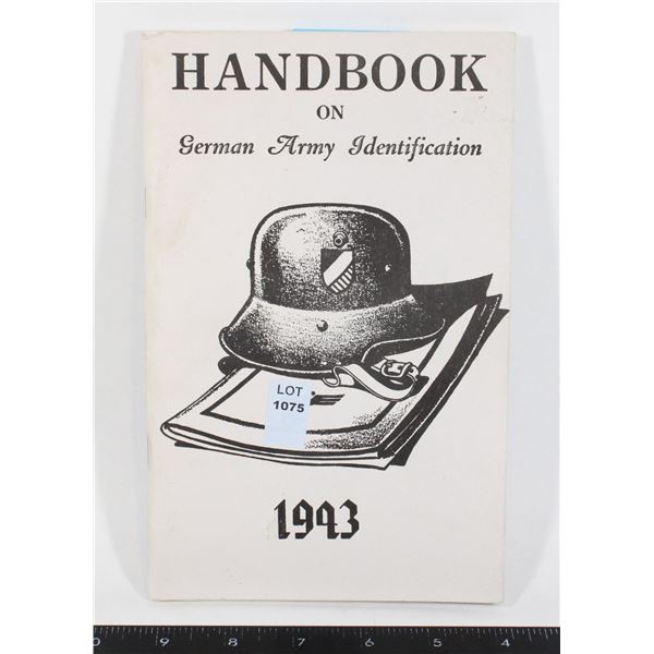 #1075 Handbook on German Army Identification