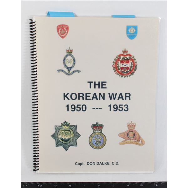 #1105 The Korea War 1950 1953 Reference Signed