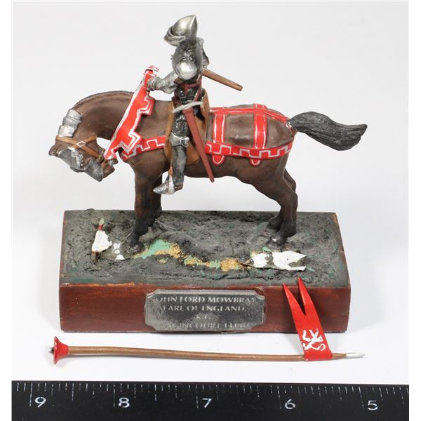 #1145 Metal Soldier Figure Horse Earl of England
