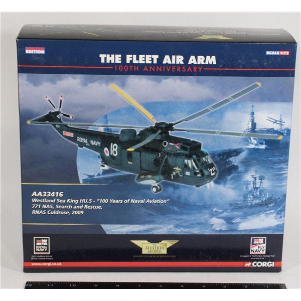 #1168  Corgi Toys 1:72 Westland Sea King 771 NAS