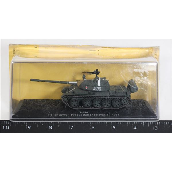 #1204 Boxed T-55A Polish Army Prague 1968 Tank