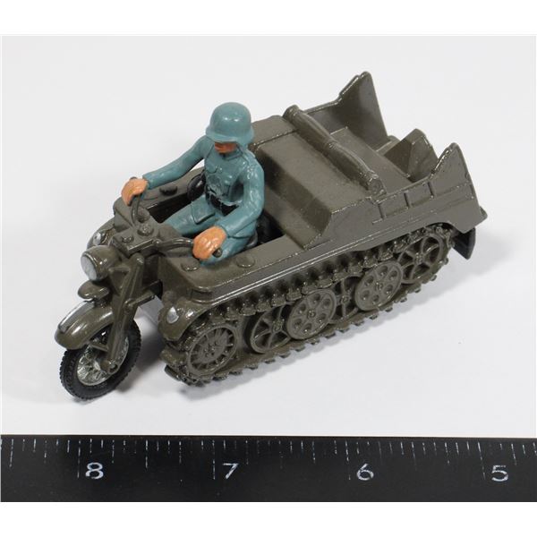 #1212 1970's Britains German Kettenkrad Motorcycle