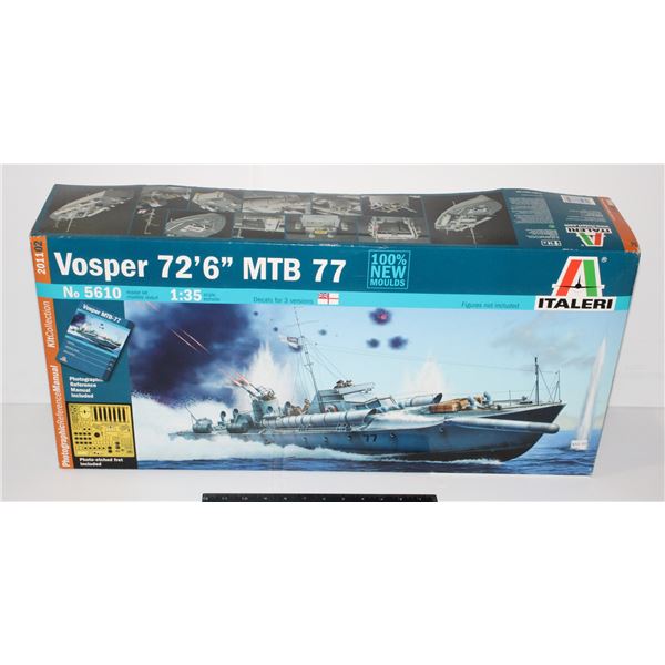 #1213 Italeri 1:35 Model Kit British Torpedo Boat