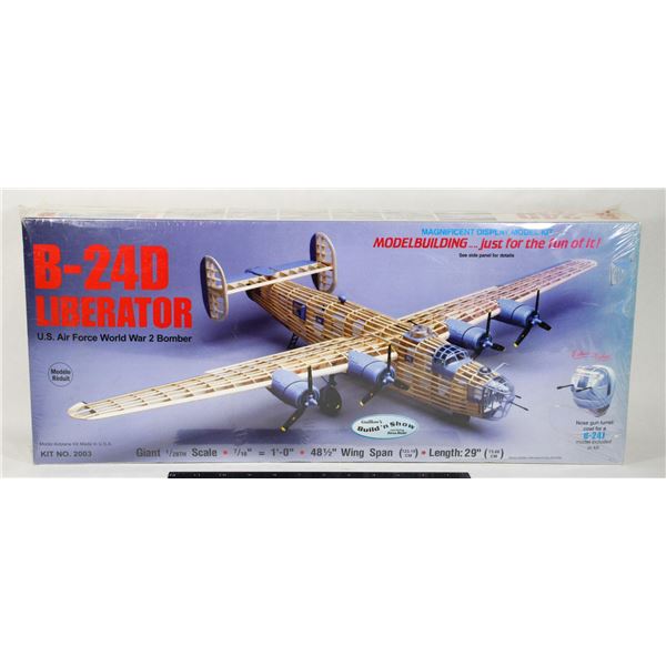 #1225 Guillow's Balsa Wood Model Kit B-24 Bomber