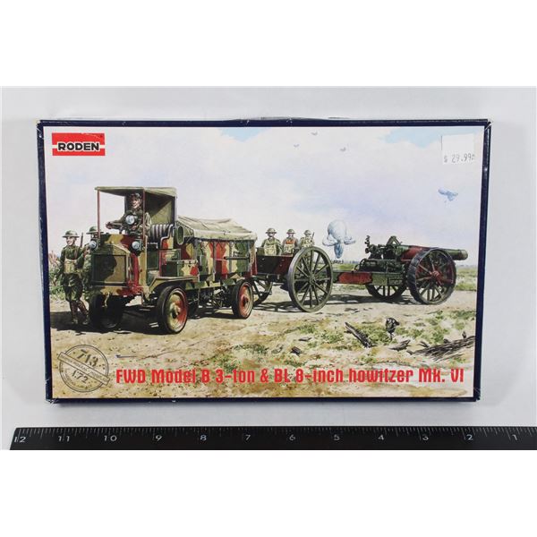 #1232 Roden 1:72 WW1 Truck & Howitzer M. VI Model