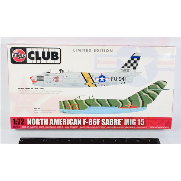 #1234 Airfix 1:72 Model Kit  F-86F Sabre Mig 16