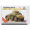 Image 1 : #1237 Italeri 1:48 Model Kit Autoblinda AB 43 WW2